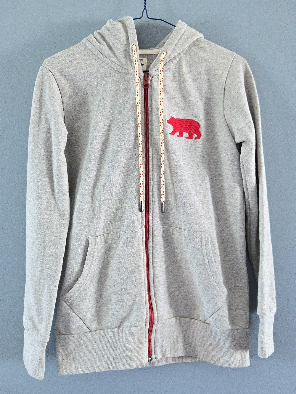 Little Blue House Heritage Bear Zip Up Hoodie Jacket XS